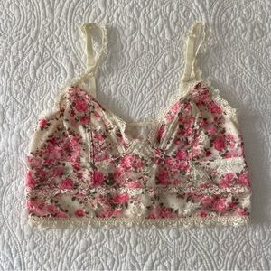 Free People Floral Bralette